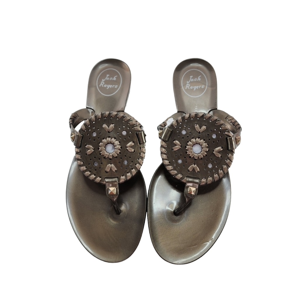 Jack Rogers Georgica Jelly Sandals Bronze 8